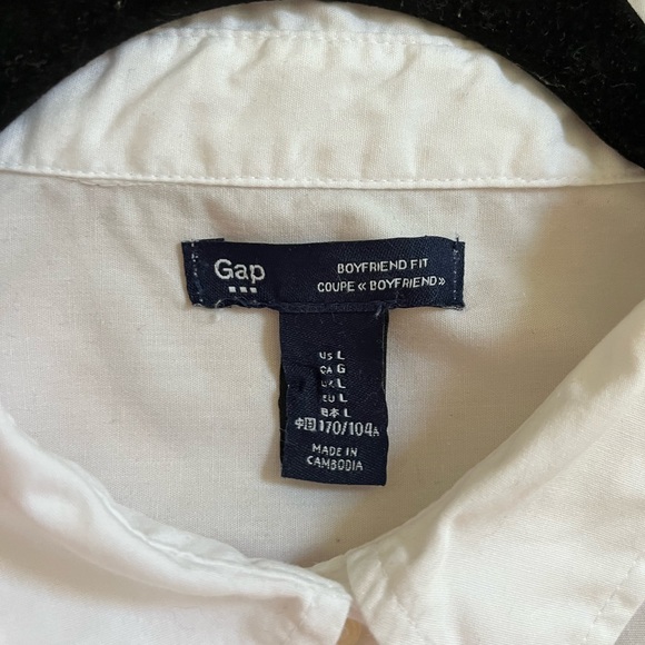 Bundle - The Gap 100% Cotton Shirt + Liz Claiborne 100% Cotton Crocheted… - Picture 14 of 14